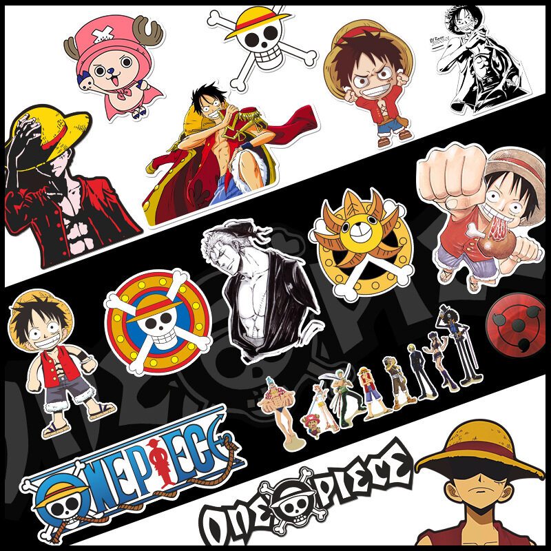 Reflective One Piece Luffy Sauron car stickers scratches cover body ...
