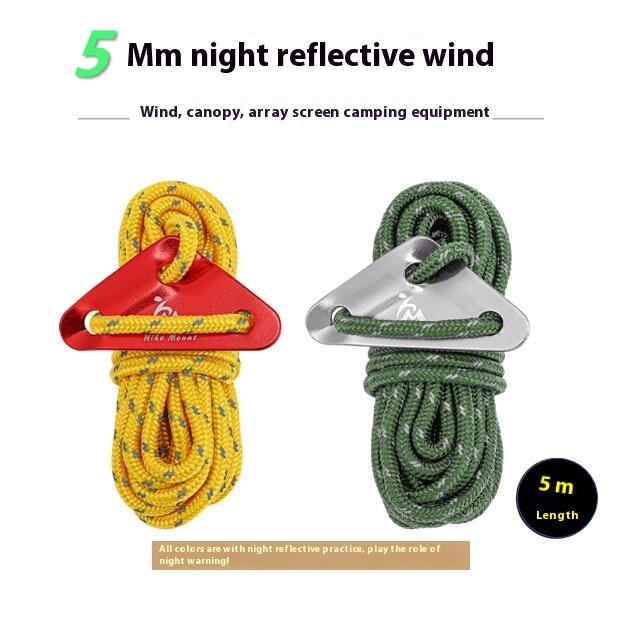 Outdoor Windproof Rope Tent Rope Reflective Rope Sky Curtain Rope Fixed ...
