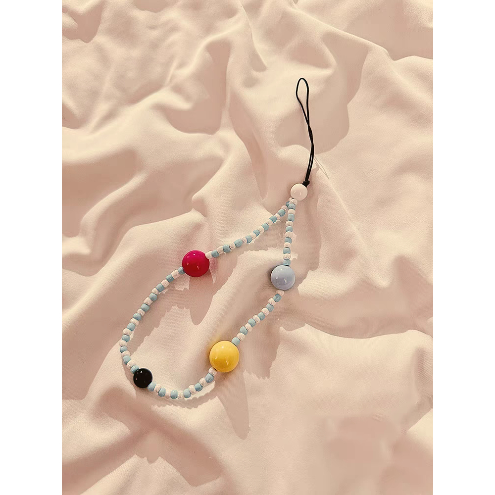 Creative Colorful Bead Bracelet Phone pendant SJZJ_voghion.com