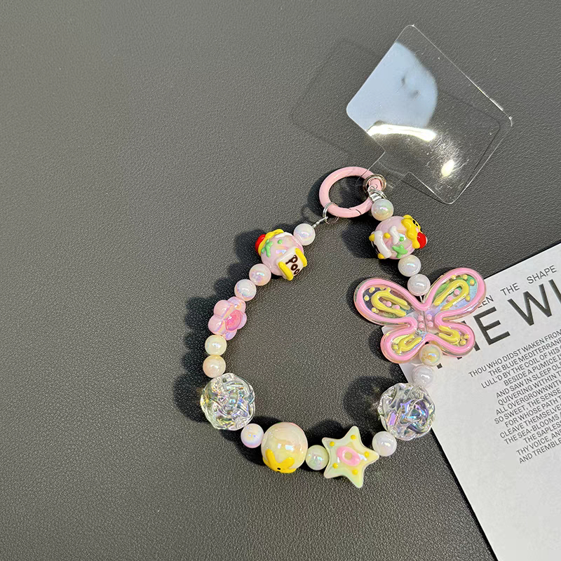 Beautiful Butterfly Charm Bracelet Phone pendant_voghion.com
