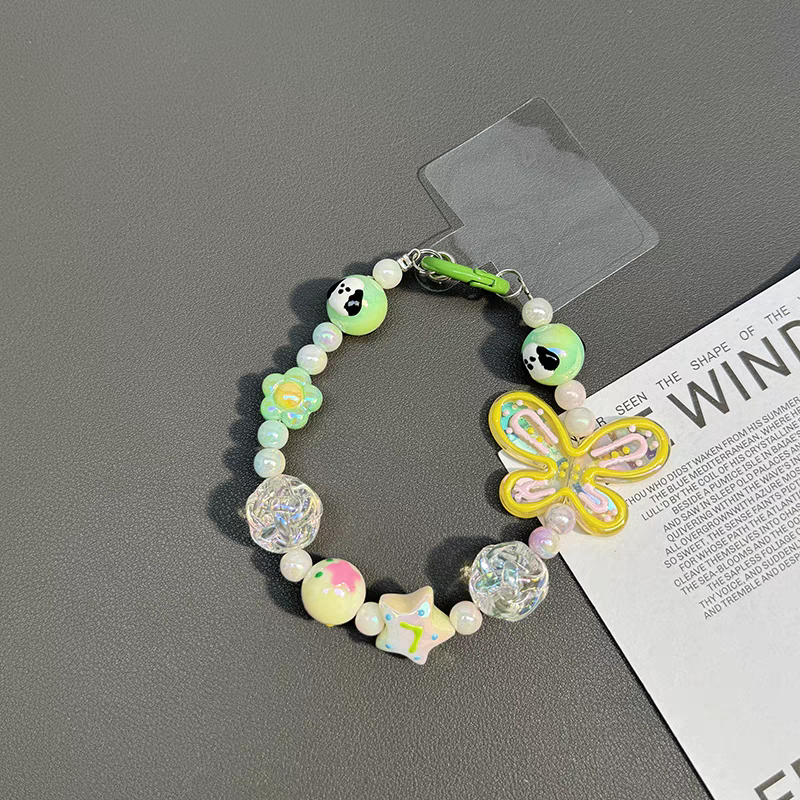 Beautiful Butterfly Charm Bracelet Phone pendant_voghion.com