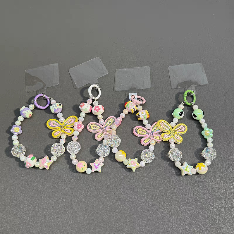 Beautiful Butterfly Charm Bracelet Phone pendant_voghion.com