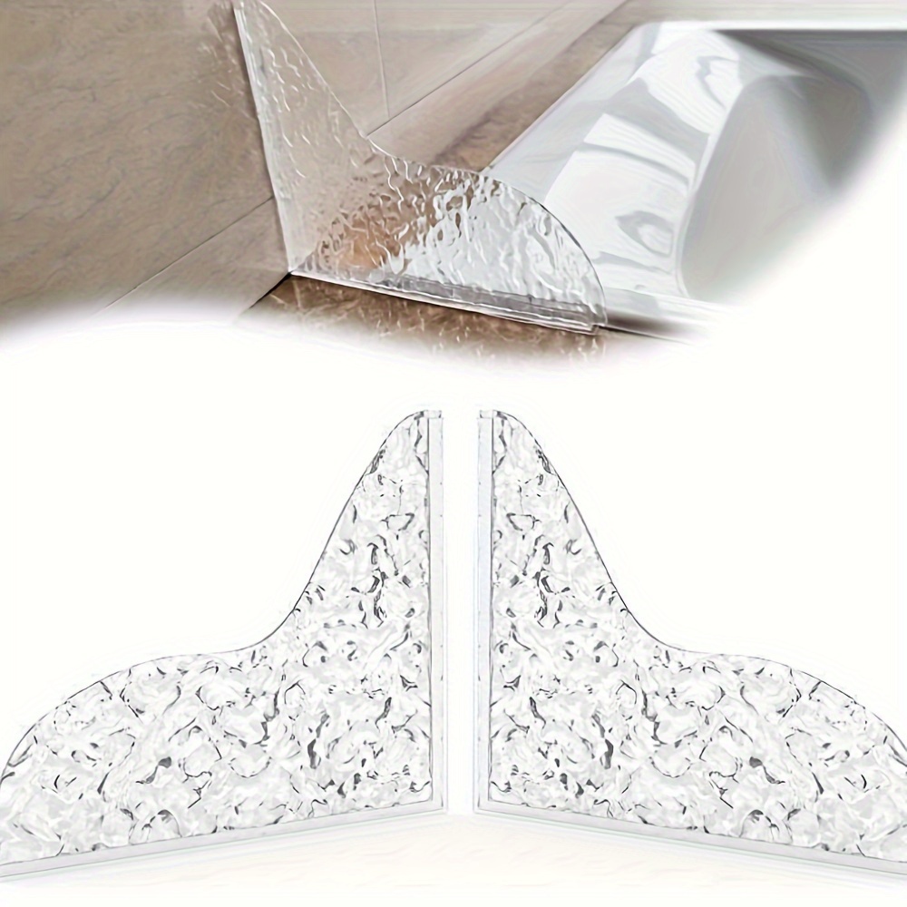 2 Piece, Acrylic, Shower, Splash Guard, Bathtub, Sink, Protector