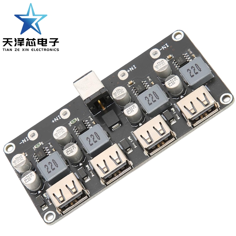 4 Way Fast Module Power Module Fast Module 12V 24V to QC3.0 Power USB ...