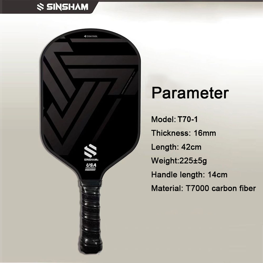 USAPA Certified Original SINSHAM T70-1 Pickleball Paddle T700 Carbon ...