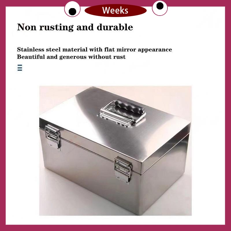 Stainless Steel Piggy Bank Cash Register Portable Supermarket Bill Box ...