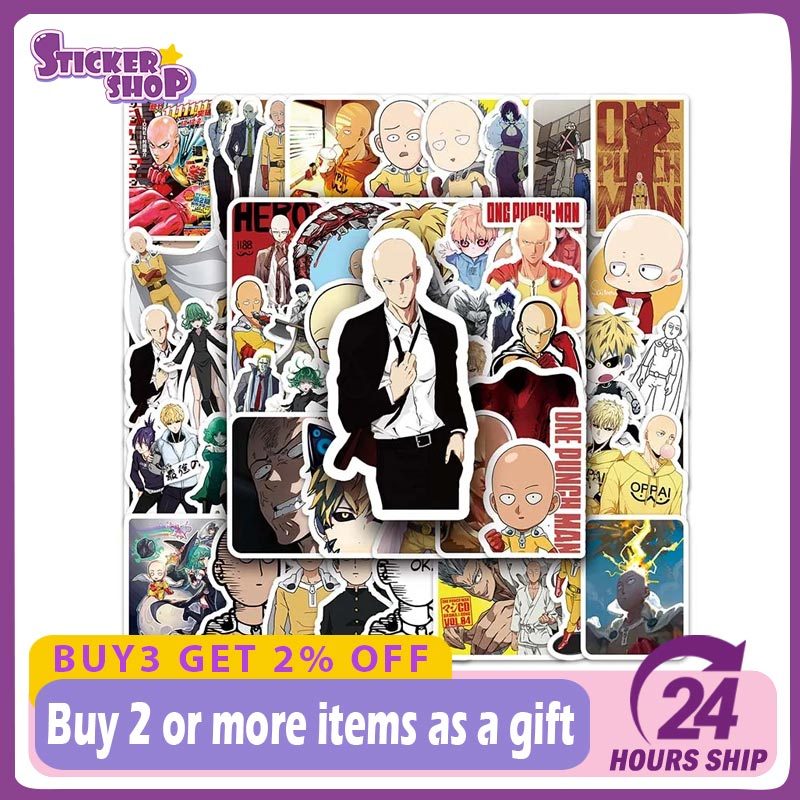 57PCS Japanese Animation One Punch Man Graffiti Stickers Waterproof ...