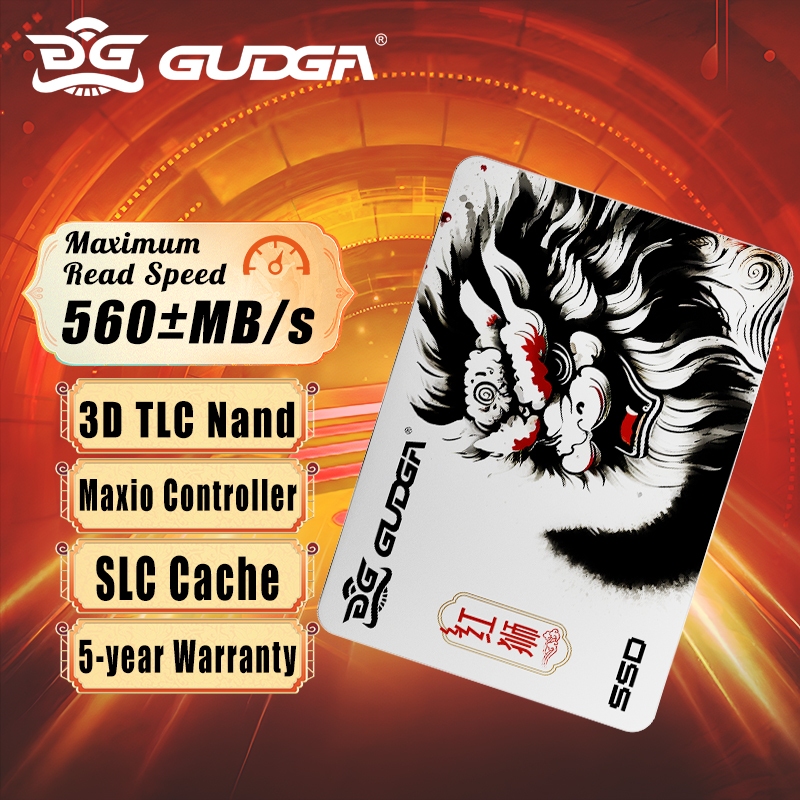 GUDGA 1TB 2TB 2.5 Inch SATA3 SSD HDD 3D TLC NAND FLASH For PC Laptop ...