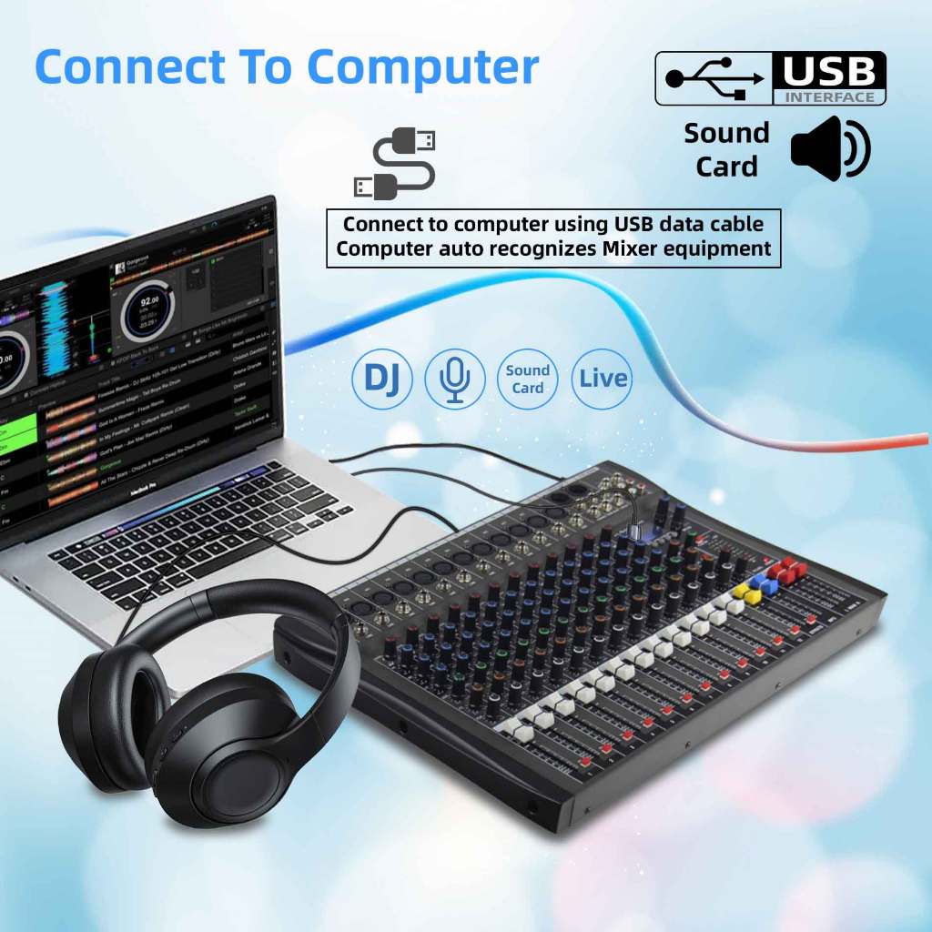 【COD】professional mixer CT60S/CT80S/CT120S Professional Audio Mixer 6/8 ...