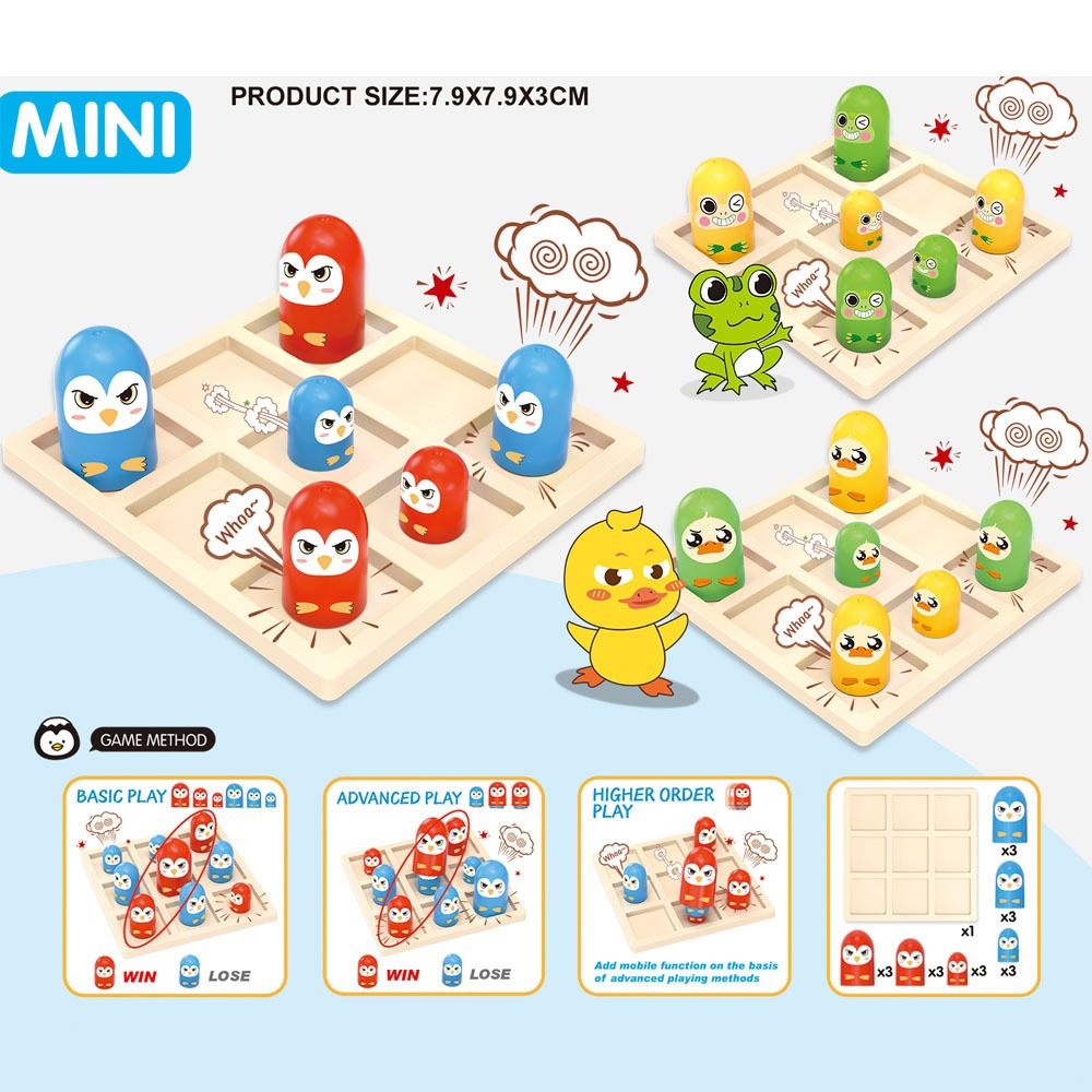 Kids toys Tic Tac Toe Xo Board Games New Desk Toys Classical Family ...