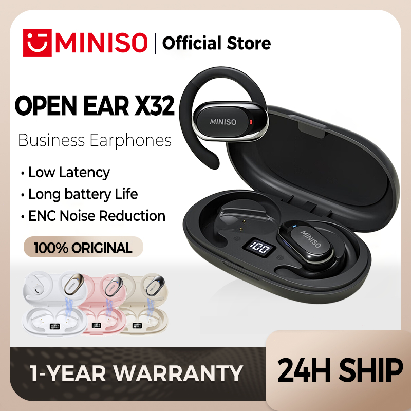 MINISO X32 Sport Bluetooth Wireless Earphones With Mic HiFi Stereo
