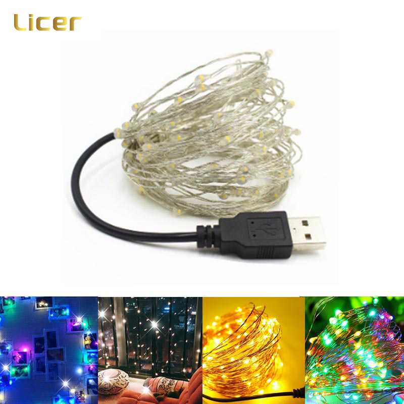 Licer LED String Lights 2M/5M/10M/20M Festival Light Strings USB Plug ...