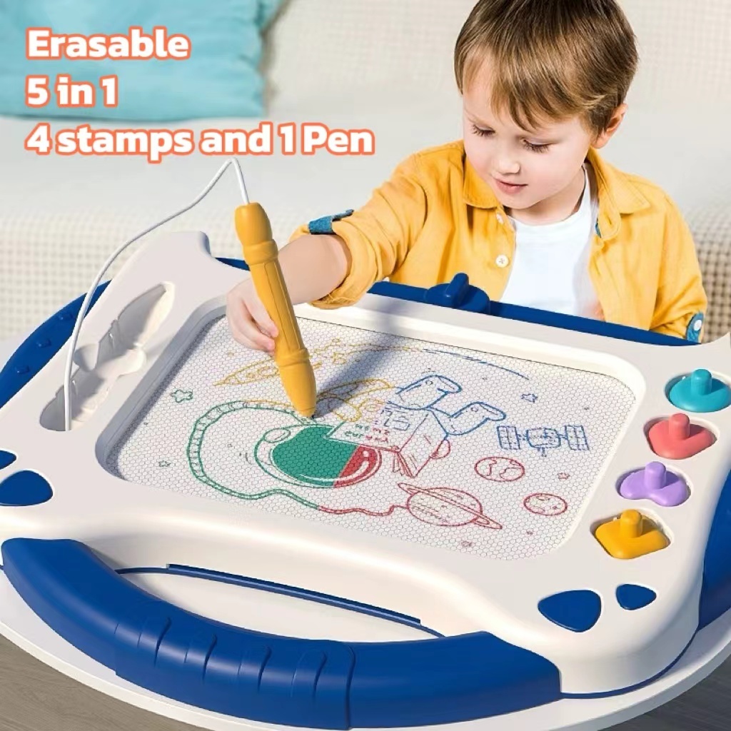 Magnetic Drawing Board Erasable Magnet Sketchpad with Multicolor Zones ...