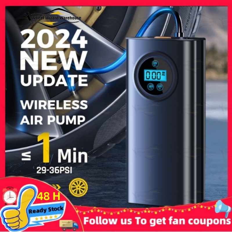 Universal Portable Tire Lnflator Wireless/Wired Digital Car Tire ...