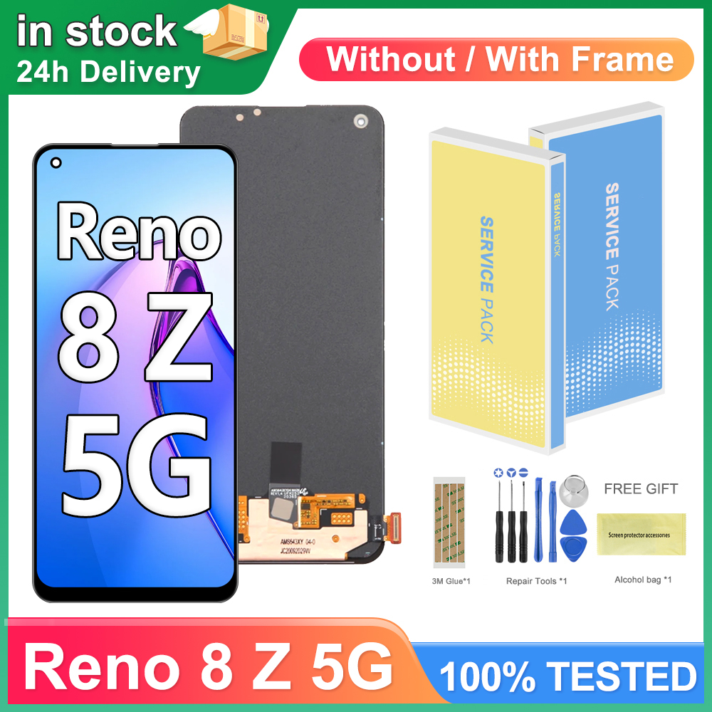 FOR OPPO Reno 8Z 5G LCD Display Touch Screen Reno8 Z Digitizer Assembly ...