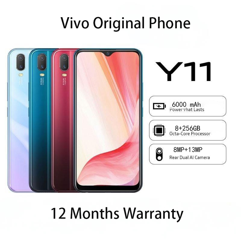 Vivo Y11 8GB+ 256GB, 6000mAh, 8MP + 13MP Dual Rear Camera, Fingerprint ...