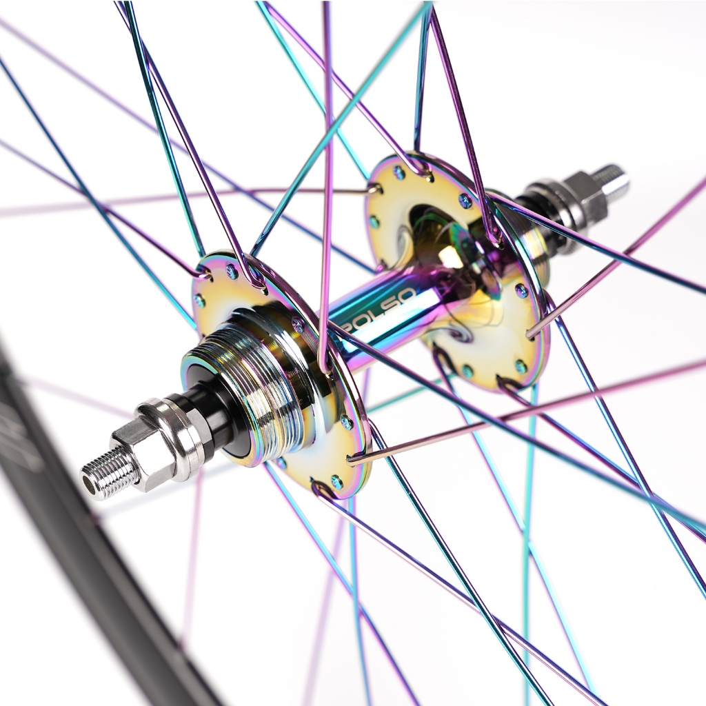 INTRO7 Wheelset Fixed Gear Wheels 700C 40mm Track Bike Rim Set 24/28h ...