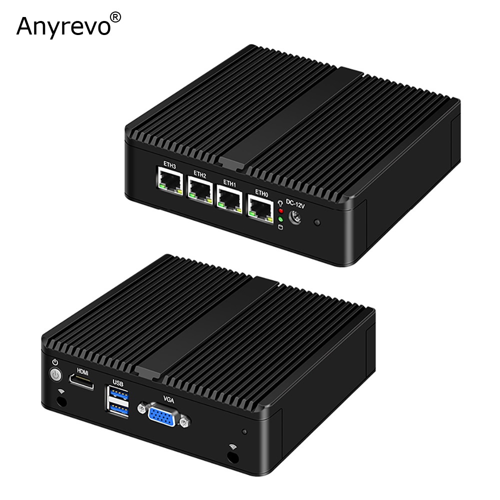 4xIntel i226-V i211 2.5G Lan Fanless Mini pc Quad Core Router Intel ...