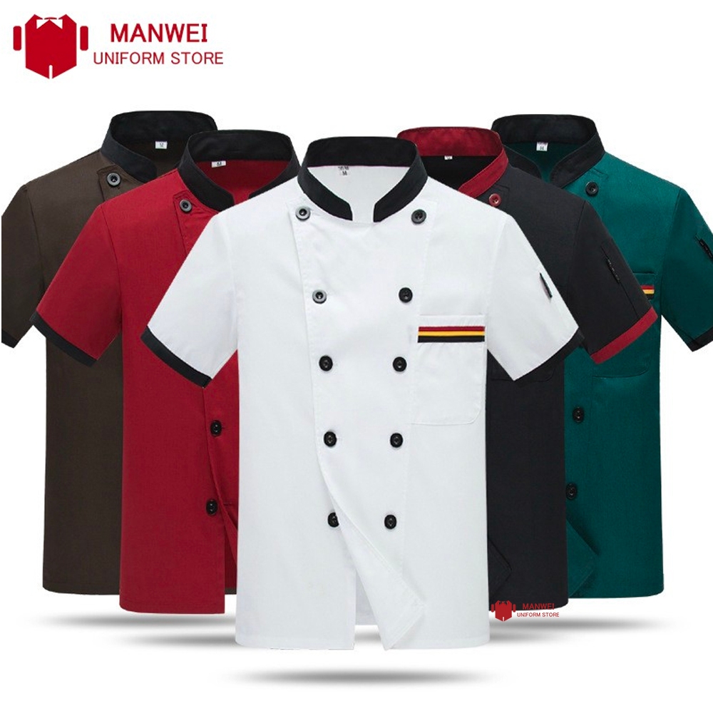 Chef Uniform Chef clothes short sleeve hotel restaurant kitchen