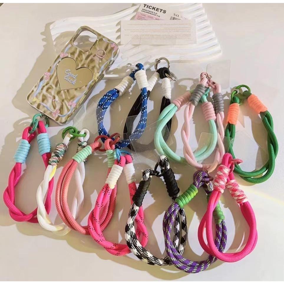 Mobile phone shell hanging rope ornaments can be portable twist rope ...