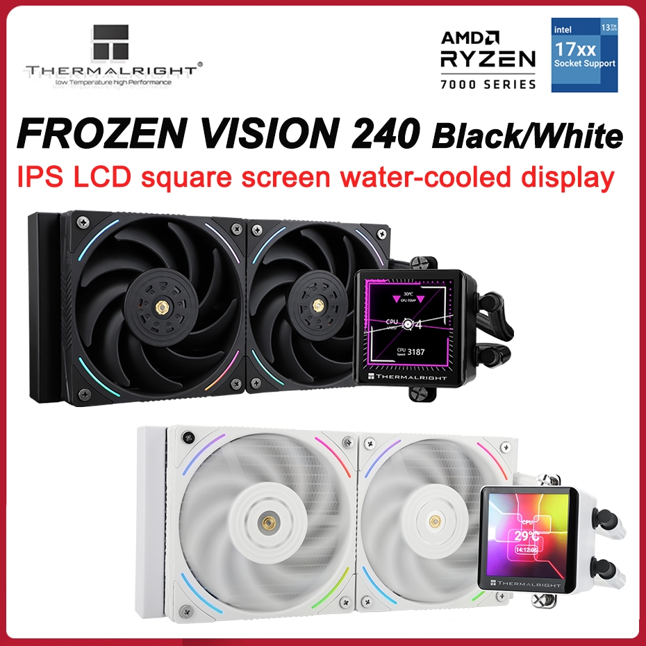 Thermalright FROZEN VISION 240 Black/White Integrated CPU Water-cooled ...