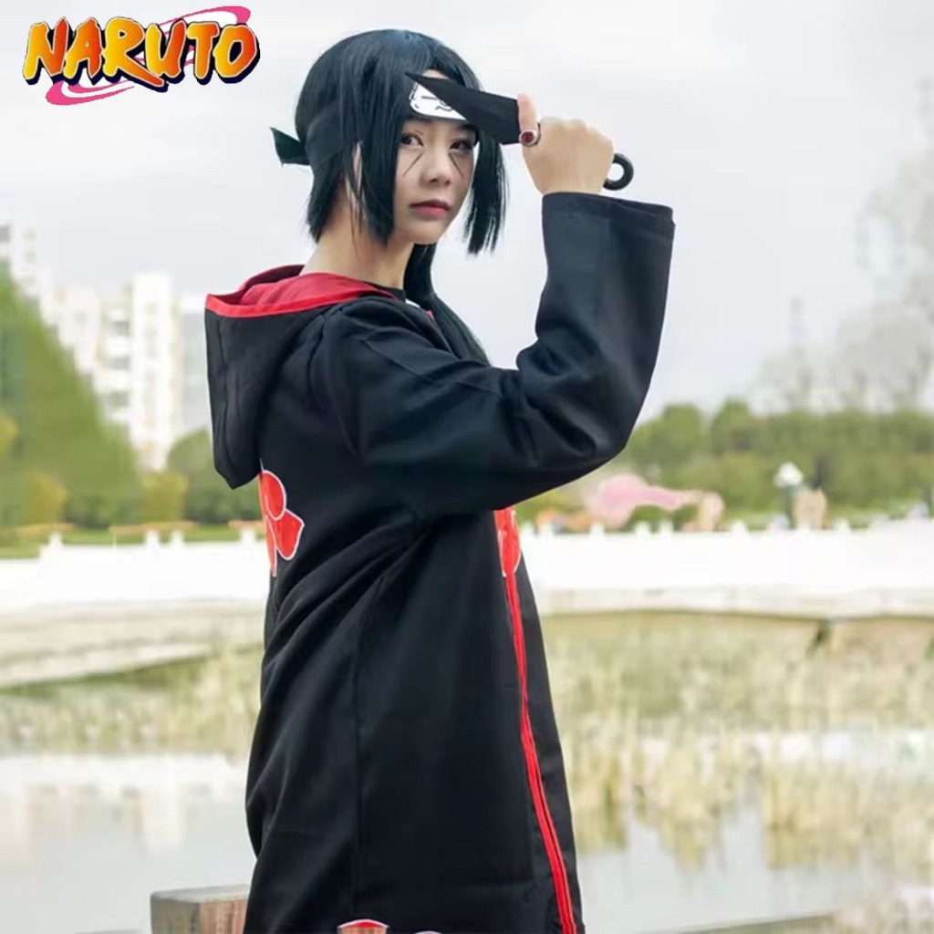 Akatsuki Costumes Itachi Ninja Robe Halloween Costumes for Kids Women ...