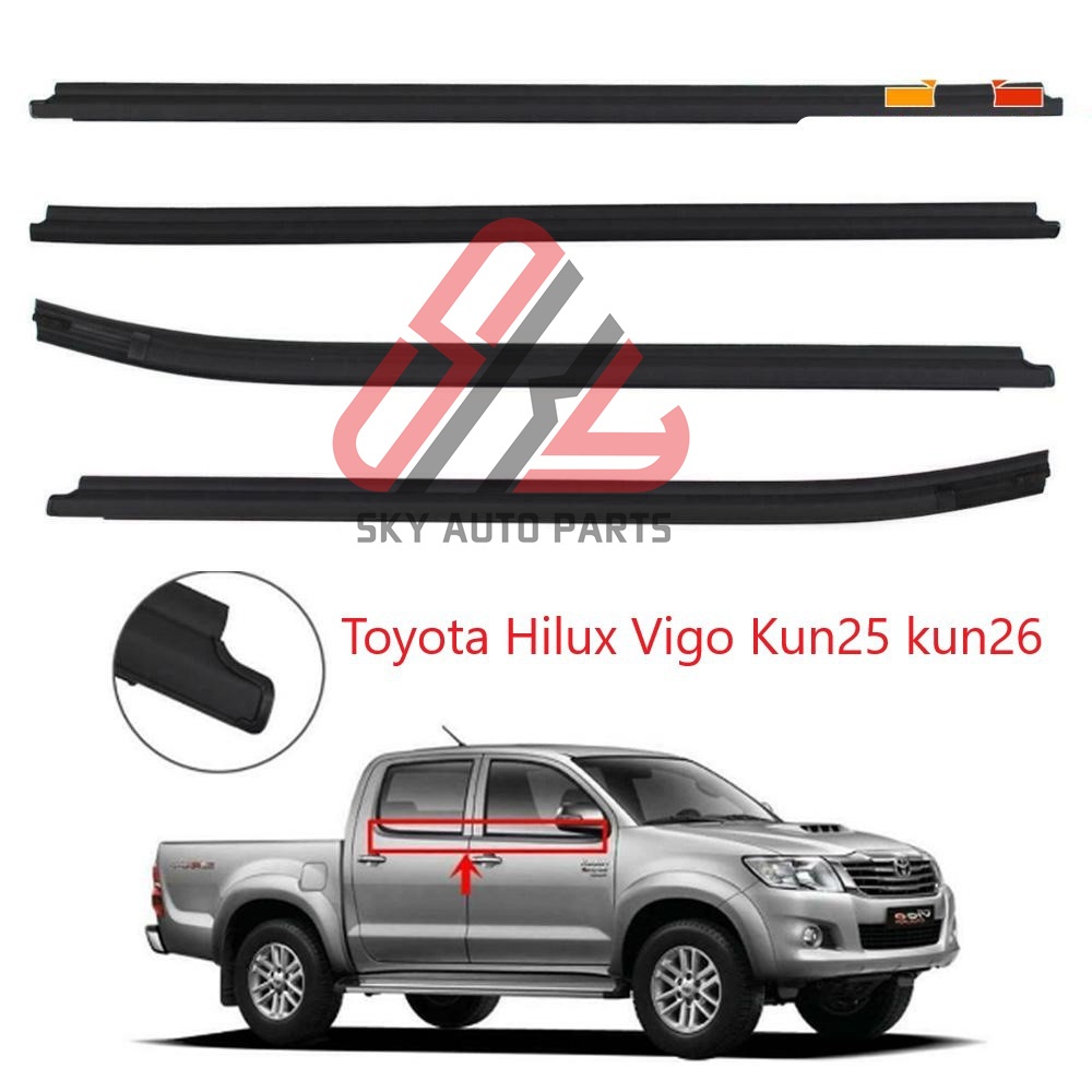 for Toyota Hilux Vigo Kun25 kun26 20052015 Car Outside Window Moulding