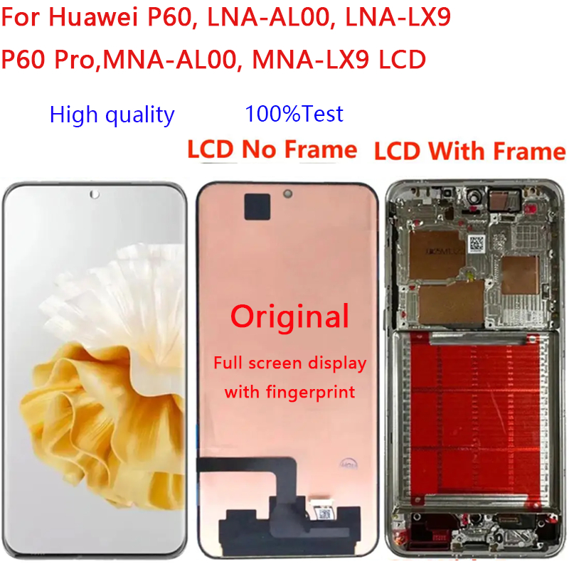 120Hz Original For Huawei P60, LNA-AL00, LNA-LX9 P60 Pro,MNA-AL00, MNA ...