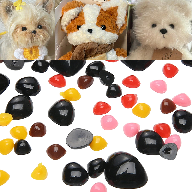 50-300Pcs Black Acrylic Triangle Animal Safety Nose For Bear Doll ...