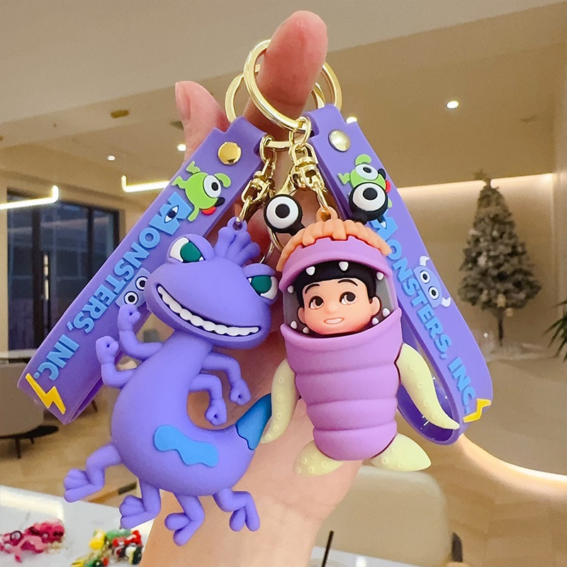 Monster Power Company Keychain Randall-Chameleon Big Eyed Hairy Monster ...