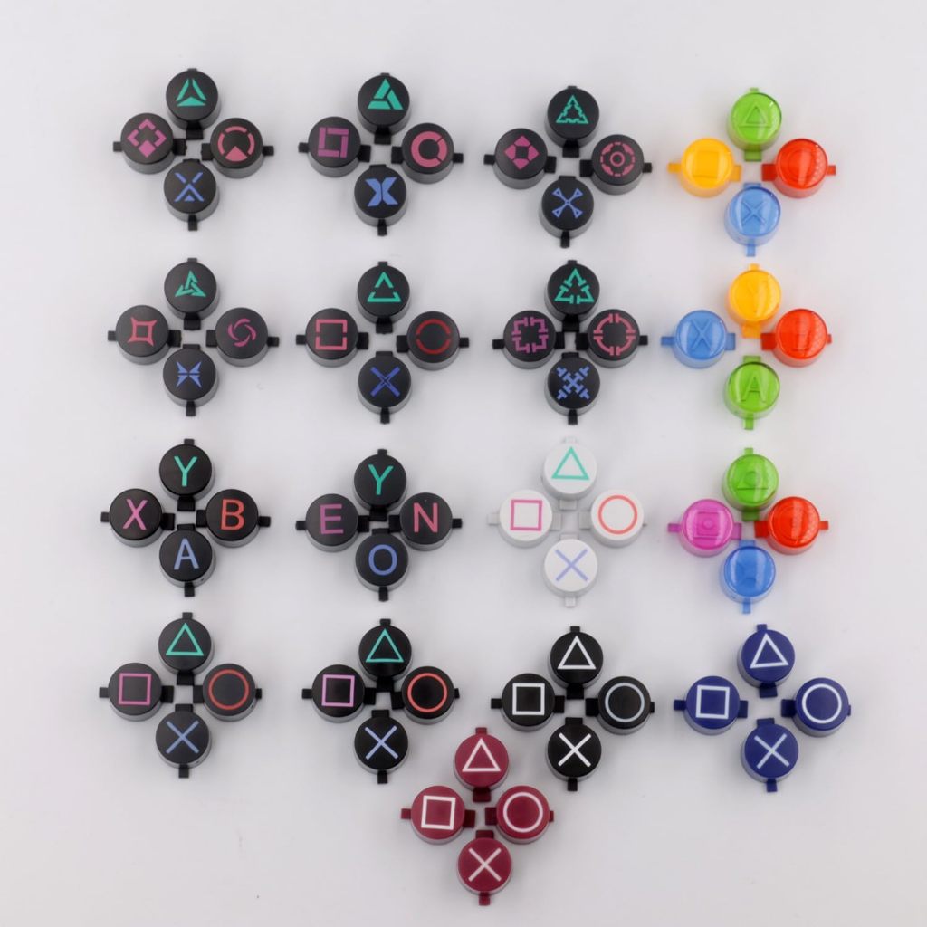 thumbnail image 2 of Replacement Conductive Rubber Button Pad Set For Sony PSP 1000 – L, R, ABXY Buttons – Silicone 2 of 4