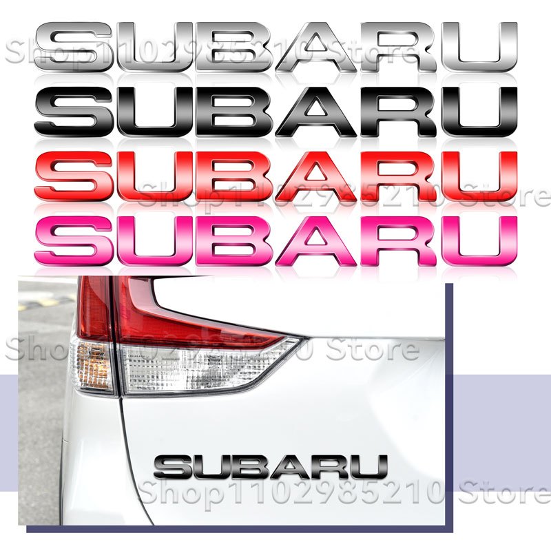3D Metal SUBARU Stickers Logo Car Rear Trunk Emblem Auto Letter Badge ...