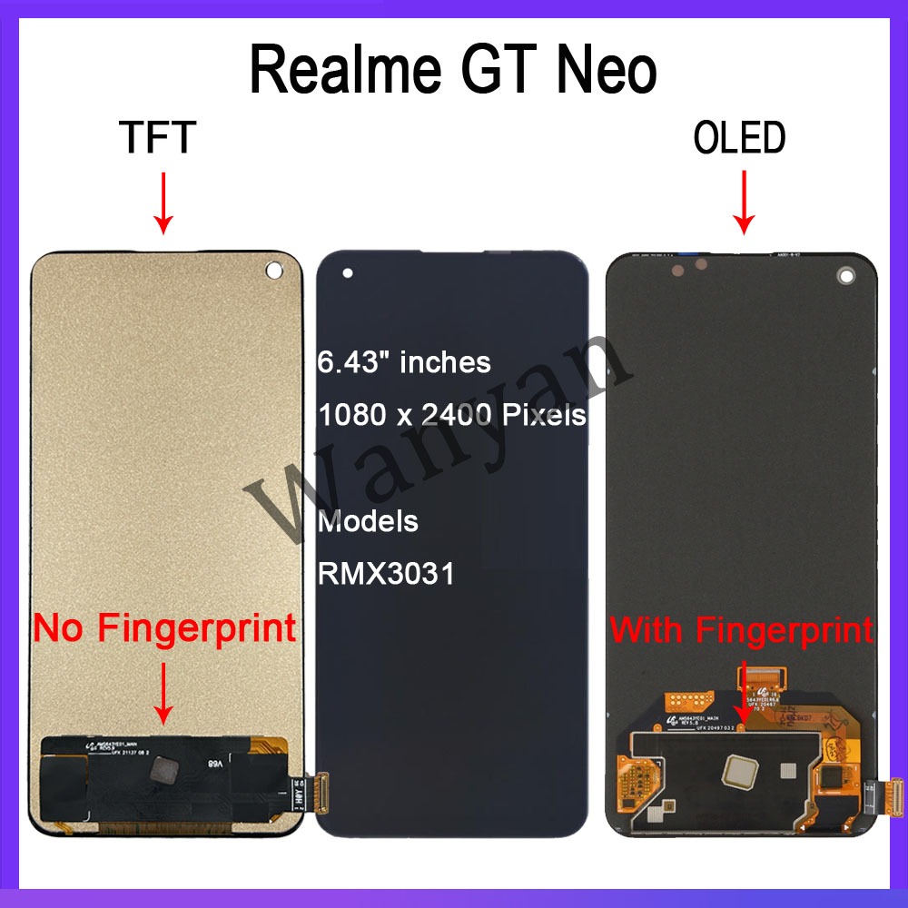 TFT OLED Realme GT 5G GT Neo GT Master Edition 5G LCD Display Touch ...