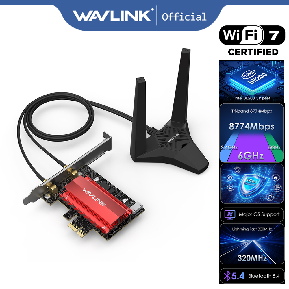 Wavlink Wifi Wireless Adapter WAVLINK 2024 New BE8800 WiFi