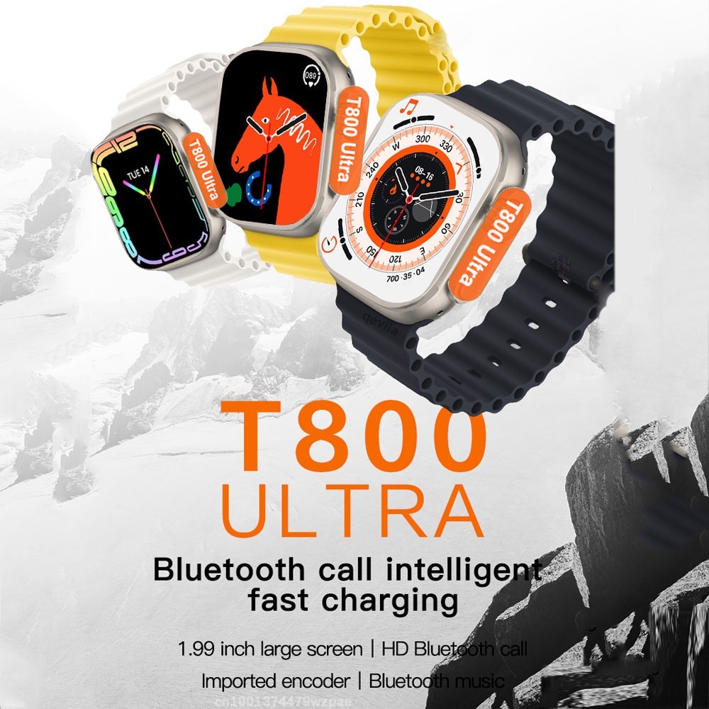 BUY 1 GET 1 Film】T800 ultra smart watch For Men And Women With Bluetooth  Call 1.99 Inch HD Screen Smartwatches T900 ultra | Shopee Philippines