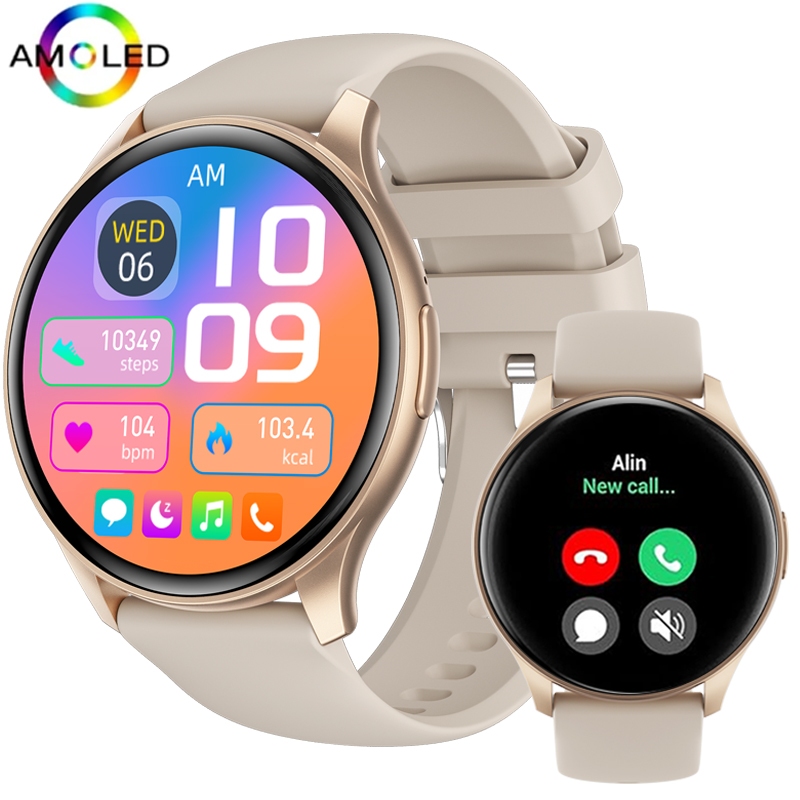 BIKA New Smart Watch Men BT Call 1.43 Inch Heart Rate Health Monitoring Women Sport Fitness Tracker Smartwatch Shopee Philippines
