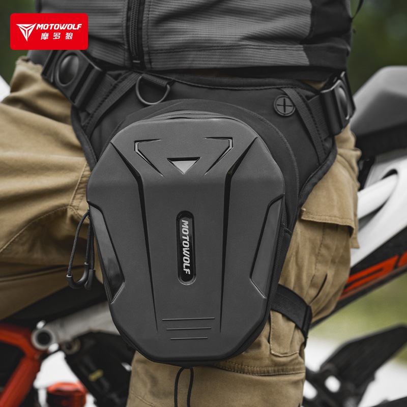 Motorcycle Rider Equipment Outdoor Riding Hard Shell Leg Bag Expandable ...