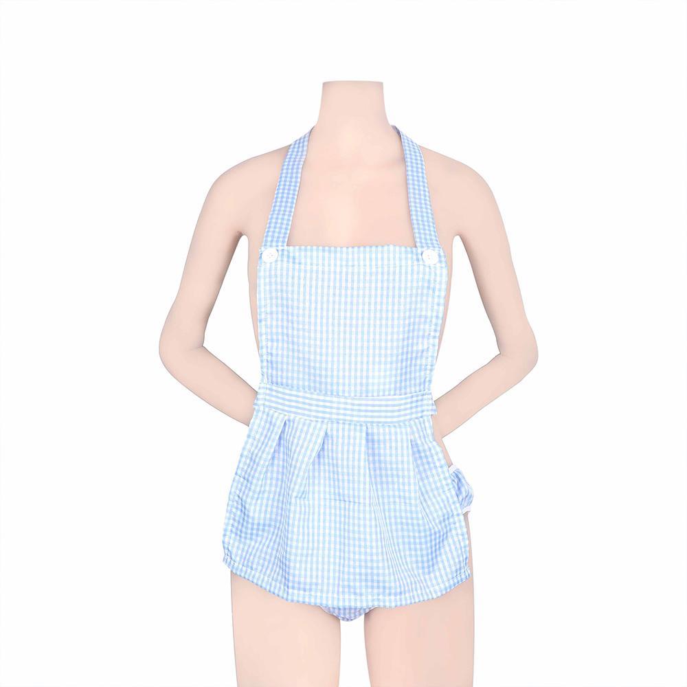 FORBETTER Adult Uniform Maid Apron Vest Backless Apron Nightdress ...