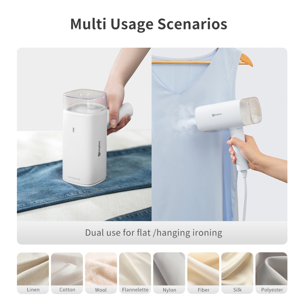 Simplus Steam Iron Handheld Garment Steamer 180ml Water Tank Foldable ...