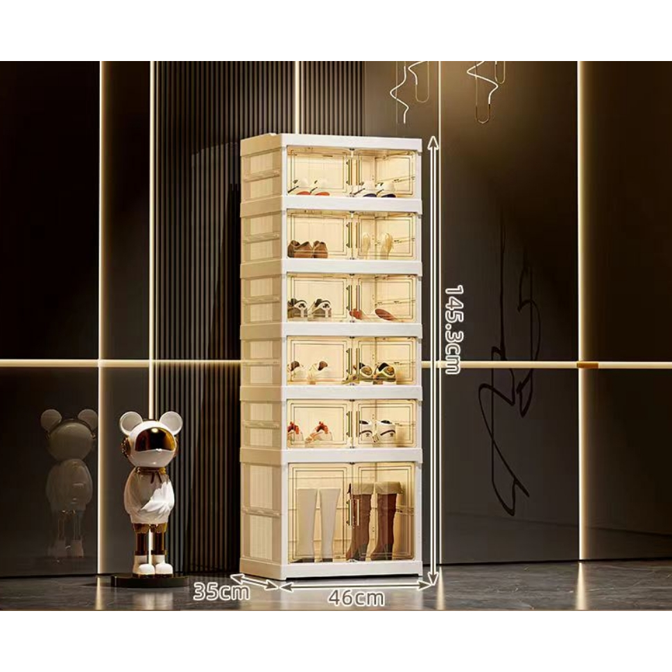 Wooden Shoe Box Shopee Shoe Rack COD Foldable Installation-free