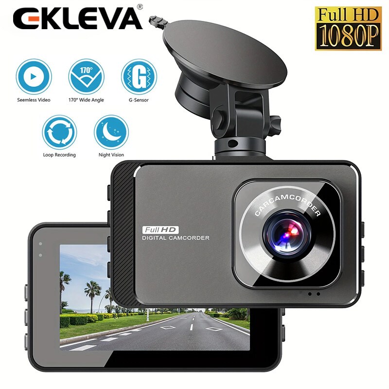 EKLEVA 3 INCH Dash Cam for Car Camera HD 1080P Car Dash Camera Dual