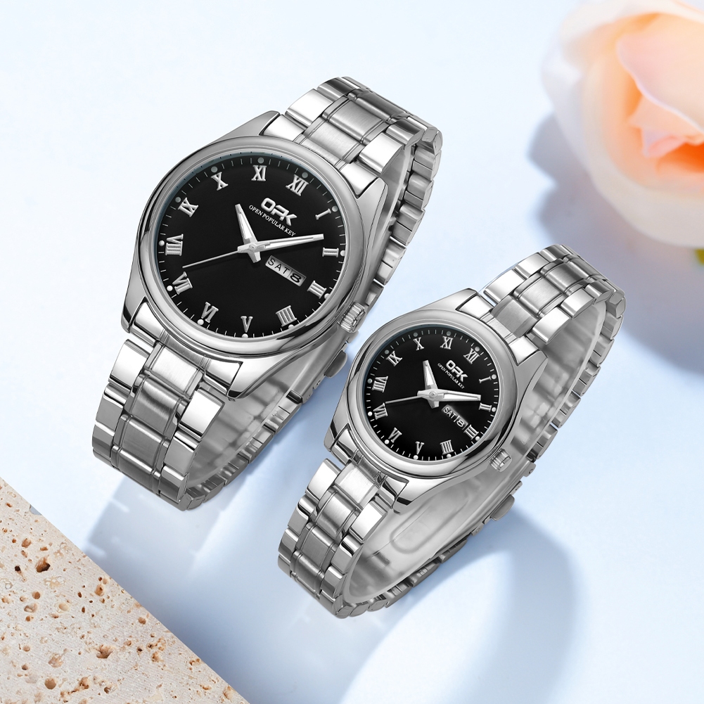 Quartz couple watches best sale