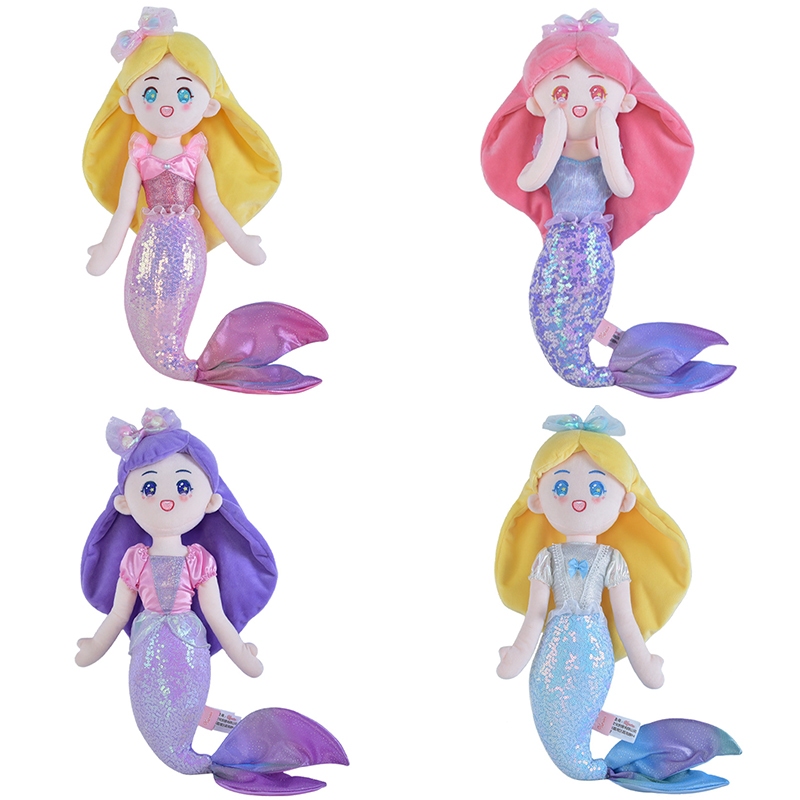31/41cm Mermaid Princess Stuffed Animals Soft Plush Toys Fairy Tales Doll  Home Decoration Girls Girlfriend Birthday Gifts - Main Image