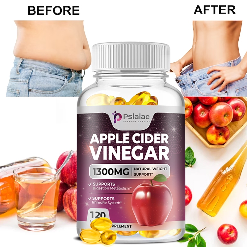 Apple Cider Vinegar for Detox and Cleansing, ACV Capsules with Natural ...