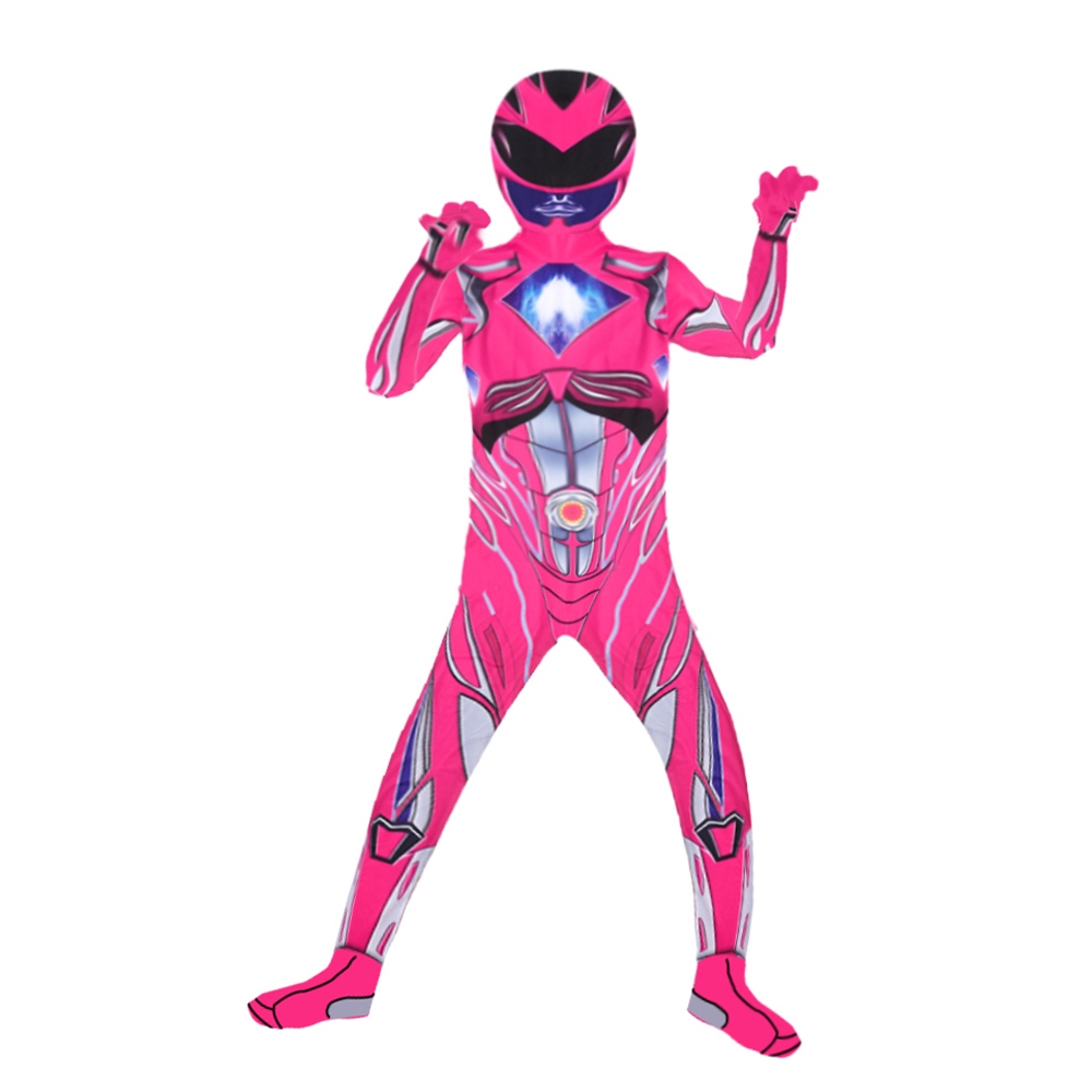 Pink Power Rangers Costume for Kids, Power Rangers Superhero Costume ...