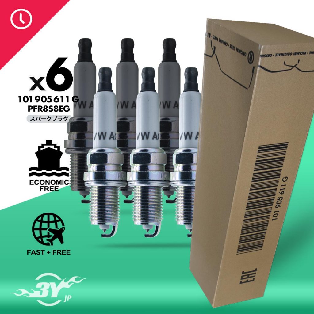 GENUINE 101905611G 100% NEW VW SPARK PLUG (6PCS) AUDI S4 S5 A6 A7 A8 ...