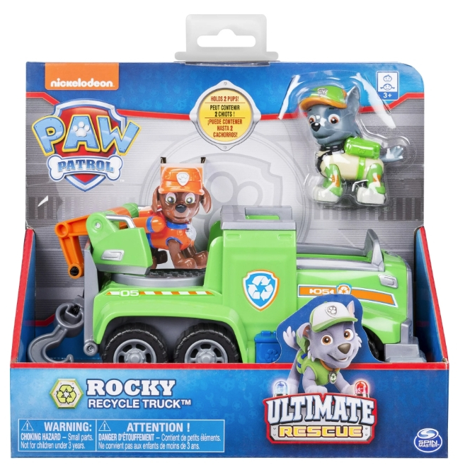 PAW Patrol Ultimate Rescue, Rocky’s Ultimate Rescue Recycling Truck ...