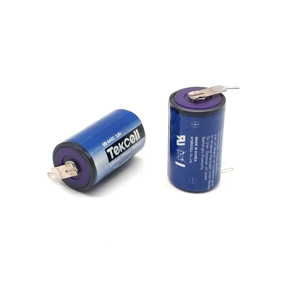 1pcs Tekcell SB-AA02 3.6V 1/2AA with Soldering Feet Electronic Delta ...