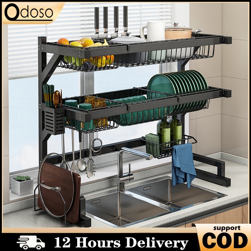 Over The Sink Dish Drying Rack Drainer Rack Dish Rack Organizer Dish Drying  Rack Stainless Multi-functional Sink Rack Kitchen Rack - Main Image