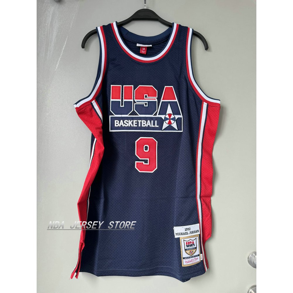 【embroidered】mens New Original Basketball Jerseys Team Usa 9 Michael